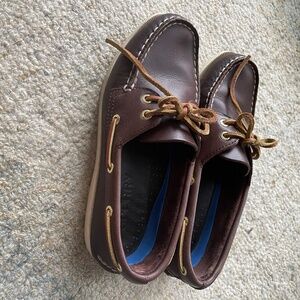 Sperry  brown leather boat shoes 7W